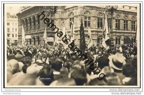 Sgbd Sudetendeutscher - Deutscher Sgbd in Schlesien - Festumzug - Wien - Sängerbundesfest 1928 - Foto-AK