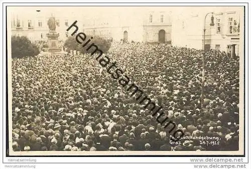 Graz - Sängerbundesfest 1928 - Anschlusskundgebung
