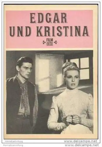 FILM FÜR SIE - Progress-Filmprogramm 5/68 - Edgar und Kristina