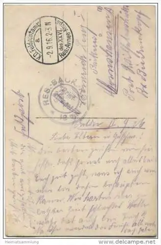 Hooglede - Gemeentehuis - Feldpost gel. 1916