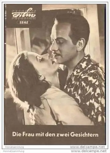 Progress-Filmprogramm 35/62 - Die Frau mit den zwei Gesichtern