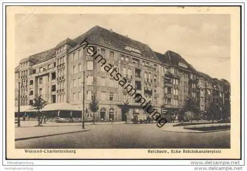 Berlin - Reichsstrasse Ecke Reichskanzlerplatz