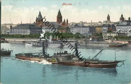 Mainz - Raddampfer - Verlag Ludwig Feist Mainz