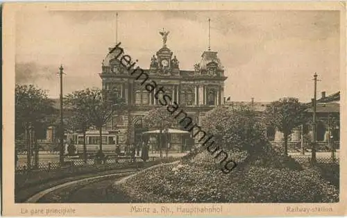 Mainz - Hauptbahnhof - Verlag Jacobi Kunstanstalt Frankfurt