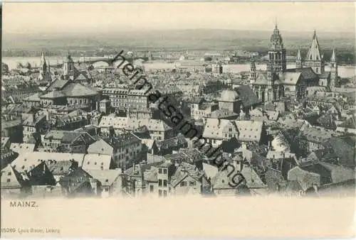 Mainz - Gesamtansicht - Verlag Louis Glaser Leipzig