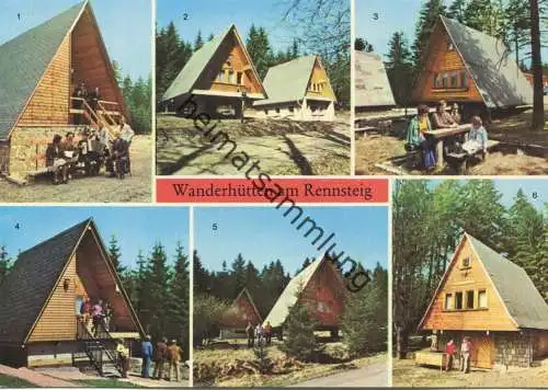 Wanderhütten am Rennsteig - AK Grossformat