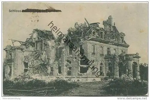 Schloss Hollebeke - Feldpost gel. 1916