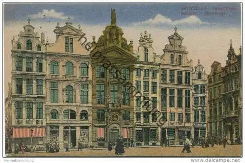 Bruxelles - Brüssel - Grand Place Marktplatz - Feldpost gel. 1916