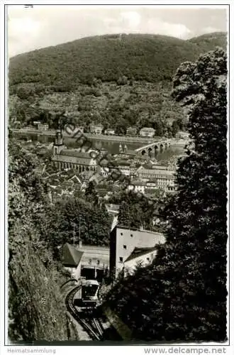 Heidelberg - Bergbahn - Foto-AK