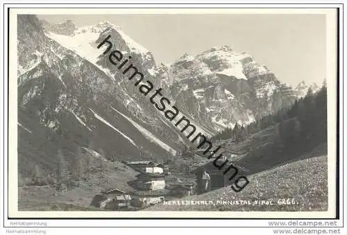 Herzebenalm - Pinnistal - Foto-AK 1926