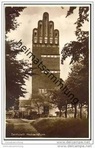 Darmstadt - Hochzeitsturm - Foto-AK