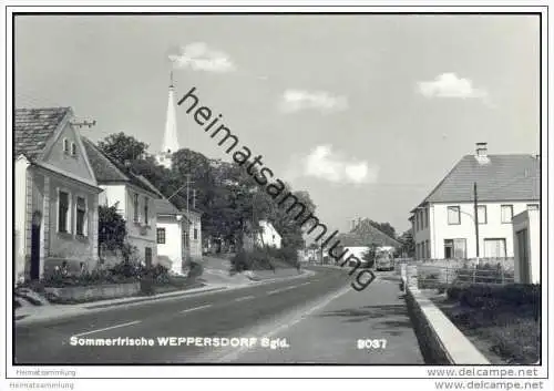 Weppersdorf - Gasthof und Fleischhauerei Georg Fuchs Foto-AK 60er Jahre