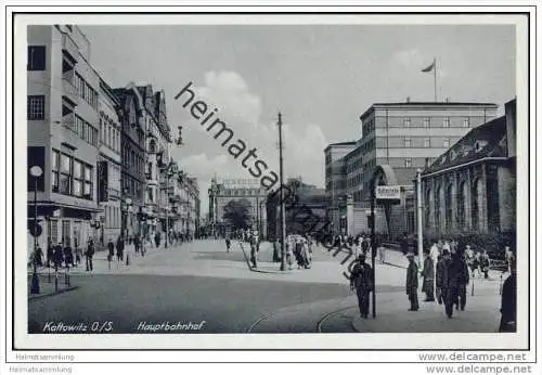 Kattowitz - Hauptbahnhof 40er Jahre