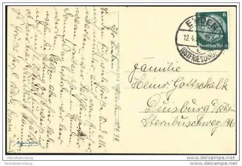 Emden - Partie an der Boltentor Brücke - Foto-AK