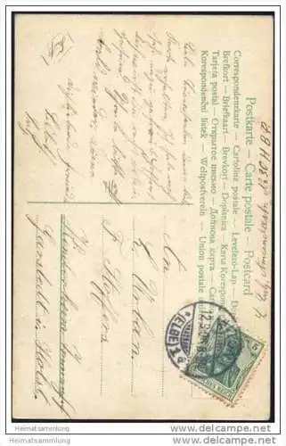 Zwei Mädchen unter einem Baum - handcoloriert