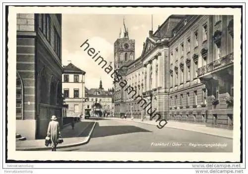 Frankfurt/Oder - Regierungsgebäude - Foto-AK 40er Jahre