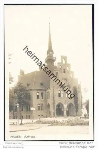 Nauen - Rathaus - Foto-AK 30er Jahre