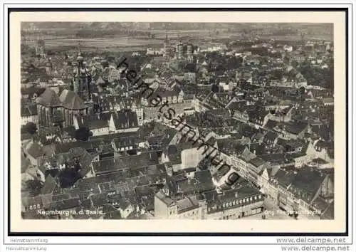 Naumburg an der Saale - Fliegeraufnahme - Foto-AK 30er Jahre
