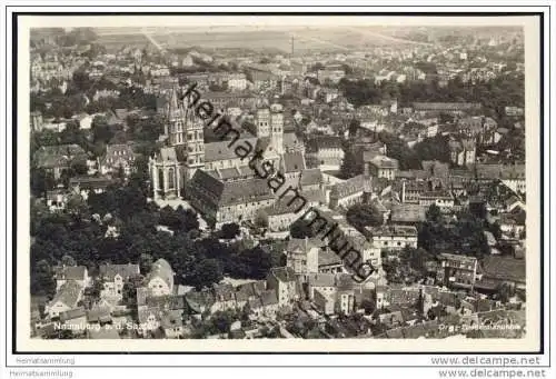 Naumburg an der Saale - Fliegeraufnahme Hansa-Luftbild - Foto-AK 30er Jahre
