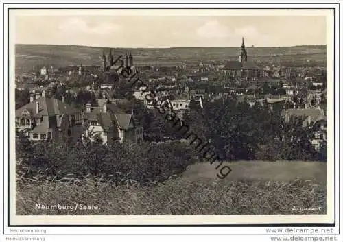 Naumburg an der Saale - Gesamtansicht - Foto-AK 30er Jahre