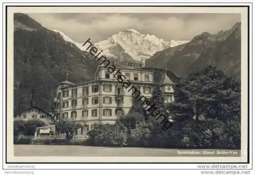 Interlaken - Hotel Belle-Vue - Foto-AK