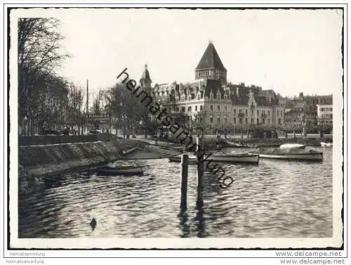 Lausanne-Ouchy - Le Port - Hafen - Foto-AK Grossformat