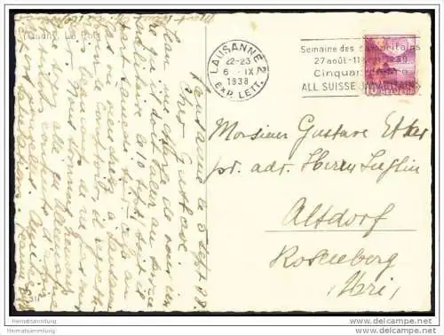 Lausanne-Ouchy - Le Port - Hafen - Foto-AK Grossformat