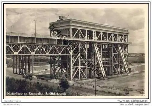 Niederfinow bei Eberswalde - Schiffshebewerk - Foto-AK