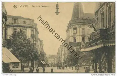 Charleroi - Rue de la Montagne - Feldpost - Ern. Thill Bruxelles gel. 1917