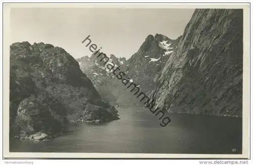 Trollfiord - Foto-AK 20er Jahre - Verlag Carl Müller &amp; Sohn Hamburg