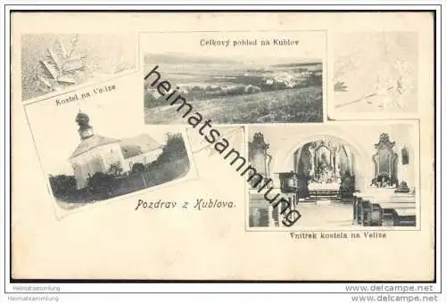 Pozdrav z Kublova - Kostel - Celkovy pohled na Kublov - Kublow