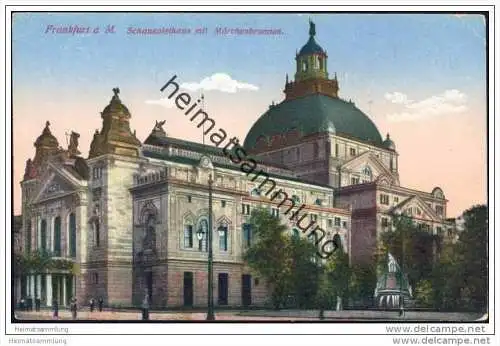 Frankfurt - Schauspielhaus mit Märchenbrunnen