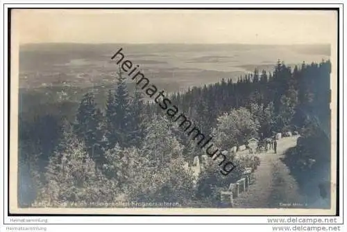 Kristiania - Fra Vejen Holmenkollen Frognersaeteren - Foto-AK 30er Jahre
