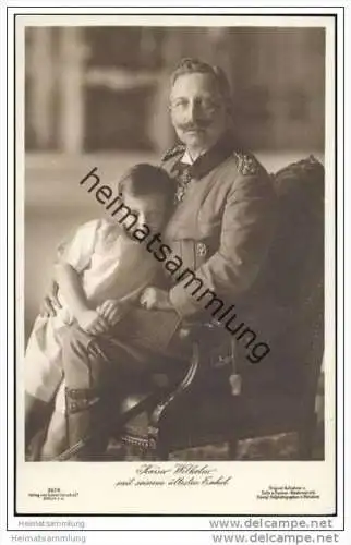 Kaiser Wilhelm mit seinem ältesten Enkel