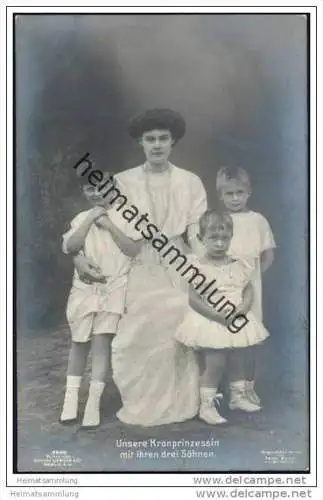 Cecile von Preussen - Unsere Kronprinzessin mit ihren drei Söhnen