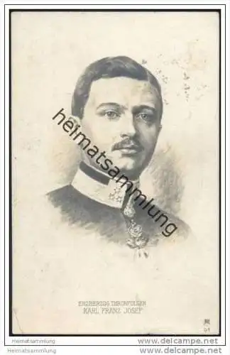 Österreich - Erzherzog Thronfolger Carl Franz Josef - Feldpost