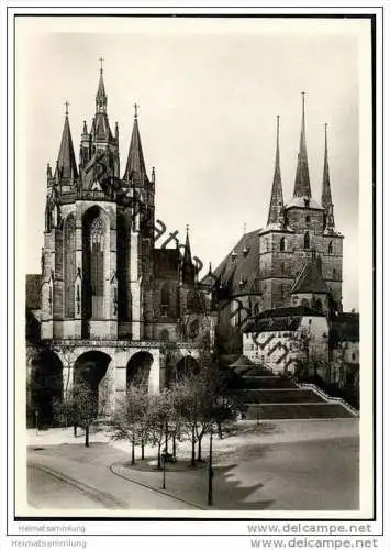 Erfurt - Dom - Severikirche - Foto-AK Grossformat