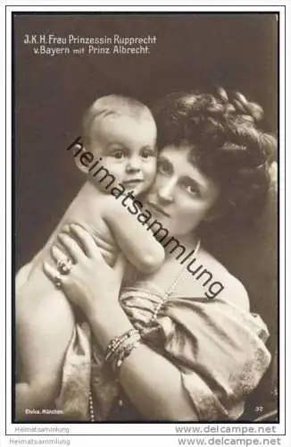 Prinzessin Rupprecht von Bayern mit Prinz Albrecht