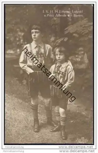 Erbprinz Luitpold und Prinz Albrecht von Bayern