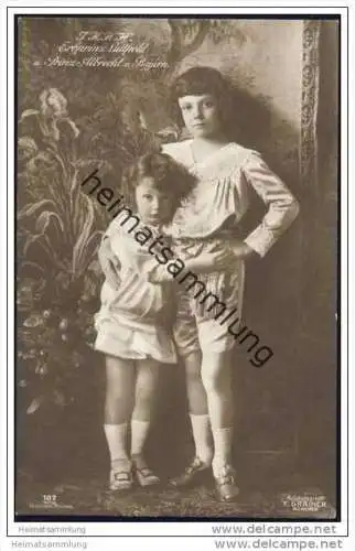 Erbprinz Luitpold und Prinz Albrecht von Bayern