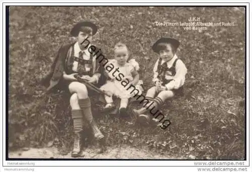Die Prinzen Luitpold Albrecht und Rudolf von Bayern