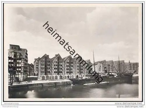 Königsberg - Lastadienspeicher am Neuen Pregel - Foto-AK Grossformat