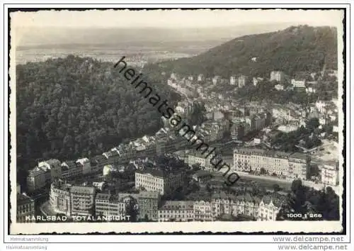 Karlovy Vary - Karlsbad - Totalansicht - Foto- AK