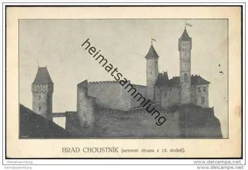 Hrad Choustnik - Burg Chaußnik im 15 Jahrhundert