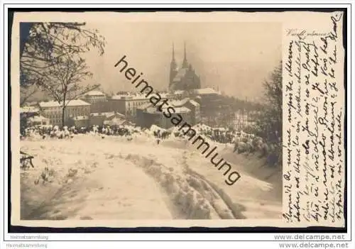 Brno - Brünn - ve snehu - Foto-AK