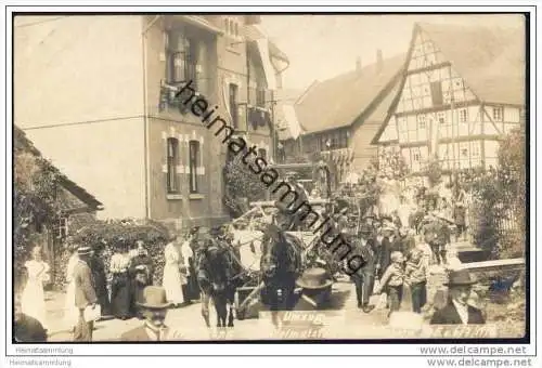 Oberweser - Oedelsheim - Erinnerung an das Heimatfest am 5. und 6.07. 1914 - Umzug - Foto-AK