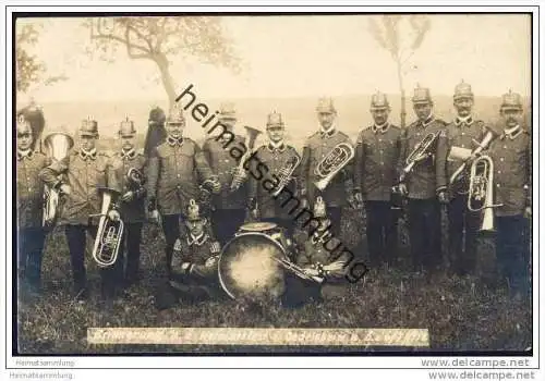 Oberweser - Oedelsheim - Erinnerung an das Heimatfest am 5. und 6.07. 1914 - Blechblasorchester - Uniform - Foto-AK