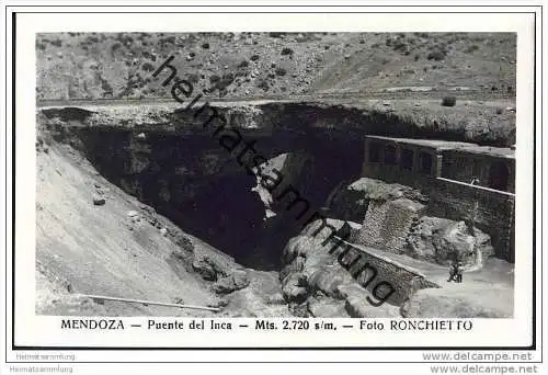 Mendoza - Puente del Inca - Foto-AK ohne rückseitige Einteilung