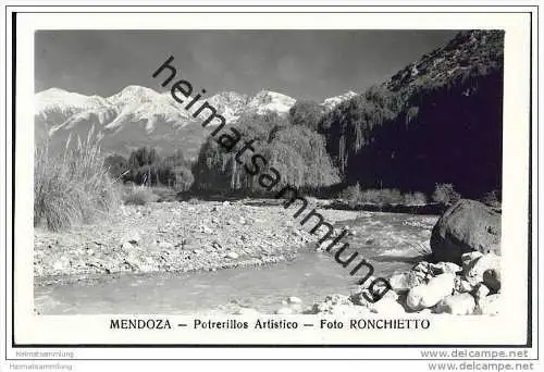 Mendoza - Potrerillos Artistico - Foto-AK ohne rückseitige Einteilung