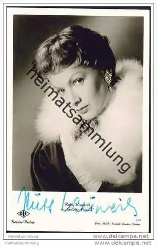 Ruth Leuwerik in Geliebte Feindin - Autogramm - Foto-AK ohne rückseitige Einteilung